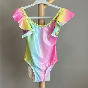 ⭐️⭐️ PICK 5 / $20 Real Love Rainbow Pastel Ruffle One-Piece Swimsuit 18M